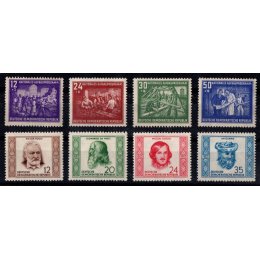 1952 DDR - AFA nr. 136-39 og AFA nr. 145-48 - postfrisk